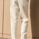 Heyfanee Mens Corduroy Casual Pants Relaxed Fit Trousers for Men with Belt Loops (36, Light Khaki)