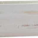 Royal Imports Wooden Flower Pot Planter, Decorative Wood Vase with Plastic Liner, Toilet Tank Tissue Paper Storage Basket for Bathroom Countertop Box, Kitchen Windowsill Mail Organizer, 10x4x4, White