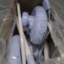 Baby Swing for Infant,Newborn Swing with Music,5 Speed Levels,Timing Setting,Soft Cushion,Foldable Infant Swing for Indoor Outdoor Use 0-9 Months (Blue Bunny)