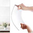 SLDIYWOW Shatterproof Full Body Wall Mirror Tiles, 4PCx12x12 Acrylic Tiles for Bedroom, Baby Kids Playroom, Over The Door Closet Mirror (Normal 12inch Mirror)