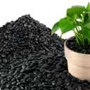 Mulctun 45LB Polished Black Pebbles,1/4" - 3/4" Small Black River Rocks for Landscaping, Natural Gravel Smooth Decorative Stones Dressing for Vases Planters Garden Outdoor Indoor