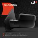 A-Premium Left Driver Side Power Mirror - Compatible with Ford F-150 2004 2005 2006 2007 2008 - Non-Heated Manual Folding Textured Black Outside Rear View Mirror- Replace# 8L3Z17683EA, 4L3Z17683BAB