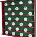 Mahogany Golf Ball Display Cabinet - Displays up to 49 Golf Balls