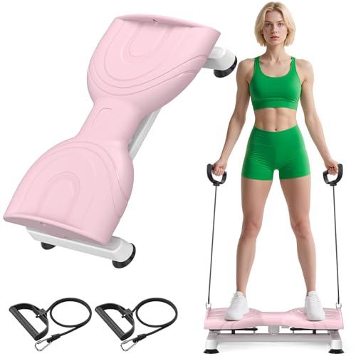 Waist Twist Machine, Twist Machine Exercise with 300 Lbs Weight Capacity, Ab Twist Board for Slim Waist and Core Ab Exercise,Noiseless Home Gym Equipment for Women Men Pink