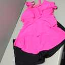 Yonique Women's Plus Size Tankini Swimsuits with Shorts Two Piece Bathing Suits Ruffle Swimsuits Tummy Control Swimwear (22 Plus, Hot Pink)