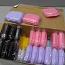 Nuenen 64 Pcs Retainer Case with Vent Holes Mouth Guard Container Case Dental Storage Container Multicolor Dental Retainer Box for Office Travel Household, 9 Colors (Light Color)