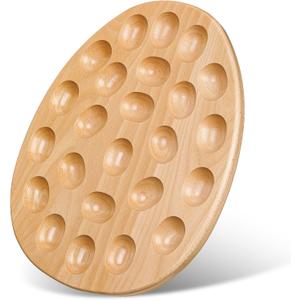 Reversible Wood Egg Platter