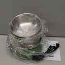 Hard Boiled Egg Cooker - CACHOO 14-Egg Rapid Stainless Steel Egg Boiler with 30-Min Timer & Auto Shut Off, Compact Electric Vegetable Steamer for Cooking, Dishwasher Safe, Retro Green (2-Tier)