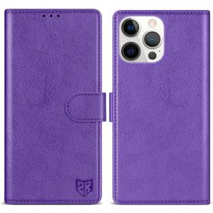 ZZXX for iPhone 15 Plus Wallet Case with [RFID Blocking] Card Slot Kickstand Magnetic Closure Leather Flip Fold Protective Phone Case for iPhone 15 Plus Case Wallet(Purple-6.7 inch)