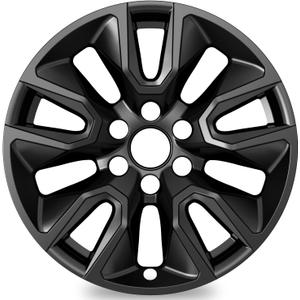 TangMiGe 4-Pack Wheel Skins Compatible with Chevrolet Silverado 1500 2019-2024, Chevy Tahoe 2021-2023, Chevy Suburban 2021-2024, 20 inch 20" Alloy Wheel, Wheel Cover (Black)