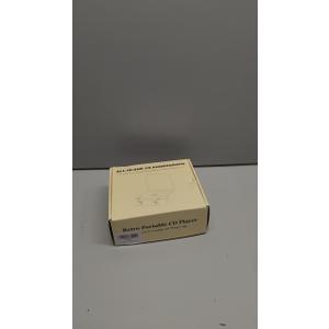 CD Player with Built-in Speakers Portable Bluetooth Input&Output Desktop CD Players for Home with Screen Display, Ambient Lighting, FM Radio, White Noise Mode, Remote Control, USB Type-c, White