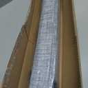 UNISHADES no Drill Cordless Roman Shades for Windows, 26" W 64" H - 100% Blackout - Linen - Grey