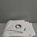 NICETOWN White Kitchen Curtains 36 inches Long, Modern Design Solid Grommet Thermal Insulated Window Treatments for Basement & Cafe, 2 Panels, W52 x L36