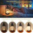 Black Candle Warmer, Candle Warmer Lamp with Timer, Electric Candle Lamp Warmer for Scented Wax with 2 Bulbs, House Warming Gifts New Home&Gifts for Women, Candle Lamp for Jar Candles