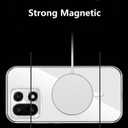 for OnePlus 15 Case Clear Compatible with MagSafe, Slim Fit Magnetic Rugged Bumper Cover Shockproof (Clear)