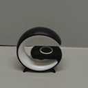 XCDIFA Mini LED Table Lamp with 4-in-1 Wireless Charger, Night Light, Sunrise Alarm Clock, Bluetooth Speaker, Smart Atmosphere Table Lamp for Bedroom, Office, Home Decor (Black)