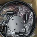 UOFUS 2-Pack Semi Flush Mount Ceiling Light Fixture Farmhouse Matte Chandelier Ceiling Lamp for Entryway Foyer Dining Room Bedroom Kitchen Hallway Black Metal