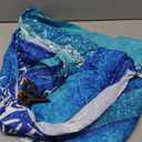 Renaiss 6.5x6.5ft Ice Freeze Castle Round Backdrop Cover Winter Wonderland Circle Photography Background Ice Snow World Snowflake Princess Girl Baby Shower Birthday Party Decor Arch Photo Booth Props