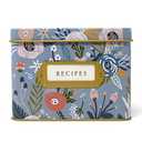 Jot & Mark Decorative Recipe Tin Box for Recipe Cards, Greeting Card Holder | Holds Hundreds of 4” x 6” Cards