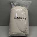 Bedsure King Size Comforter Set, Beige Soft Prewashed Bedding for All Seasons, 3 Pieces GentleSoft Warm Down Alternative Bed Set, 1 Lightweight Comforter (104"x90") and 2 Pillowcases (20"x36")