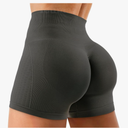 Ieumaz Amplify Womens Seamless Scrunch Shorts Workout Shorts Gym Shorts Contour Shorts 5" High Waisted Running Yoga Shorts L