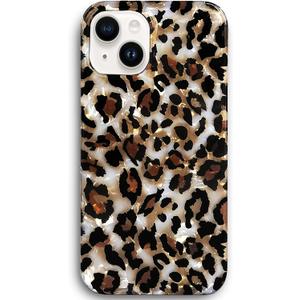 J.west Case Compatible with iPhone 15 Plus Case 6.7, Luxury Sparkle Translucent Clear Leopard Cheetah Print Pearly Design Soft Silicone Slim TPU Protective Phone Case Cover for Girls Women (Bling)