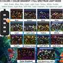 24/7 LED Aquarium Light for 30-36 Inch Plant & Fish Tank, 12-Color & Gradient & Full Spectrum with Auto On/Off, Brightness, Sunrise-Daylight-Moonlight, Extendable Brackets for Freshwater IP68