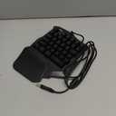 RedThunder One Handed Gaming Keyboard RGB Backlit 35 Keys Portable Mini Gaming Keypad Ergonomic Game Controller for PC Gamer