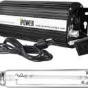iPower 400W Digital Dimmable Electronic Horticulture Ballast with Pressure Sodium HPS Grow Light Bulb for Indoor Plants Growth