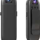 Mini Body Camera 1080P, Wearable Pocket Camera with Clip, 180° Rotatable Lens,Night Vision and Audio Recording for Security Guard, Law Enforcement, Work Records, Travel Evidence