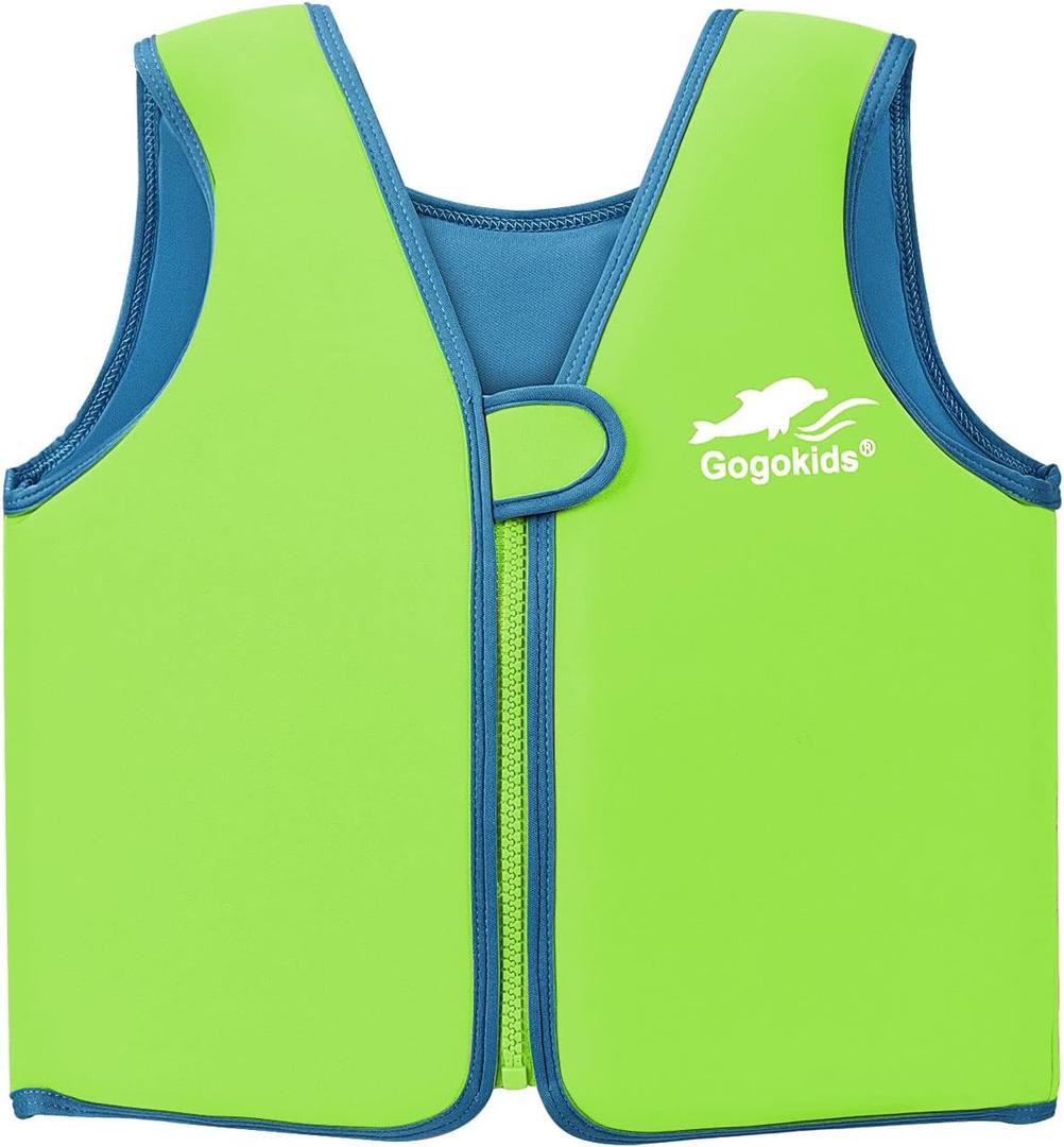 Vine Kids Swim Vest Toddler Learn to Swim Floatation Jackets Training Vest for Boys Girls (5-8 Years, Green)