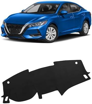 FIILINES Dash Cover for Nissan Sentra 2020-2025(S/SV/SR), Dashboard Mat Cover Sunshade Nonslip Mesh Protector No Glare Black