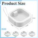 Kathfly 4 Pcs White Hair Tie Organizer Portable Hair Accessory Storage Containers Stackable Tie Bobby Pin Holder Home Cotton Swab Dispenser Accessories Jewelry Organizer Box