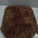 Soft Bathroom Carpet 3 Piece Bathroom Rugs and Mats Set Bath Mats Set with U-Shaped Toilet Floor Mat Rugs andToilet Lid Cover Mat (Brown)