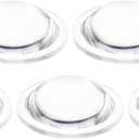 PATIKIL Diameter 45mm Height 14.5mm Flat Convex Lens, 5 Pcs Acrylic LED Optical Convex Condenser Lens for LED Flashlight Bike Head Lamp, Transparent