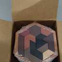 12 Pack Hexagon Tangram Puzzles Gifts for Christmas Wooden Brain Survivor Puzzles for Adult Challenge Hexagon Tangram Brain Teaser Geometric Jigsaw Russian Blocks for Family Party Logic Game