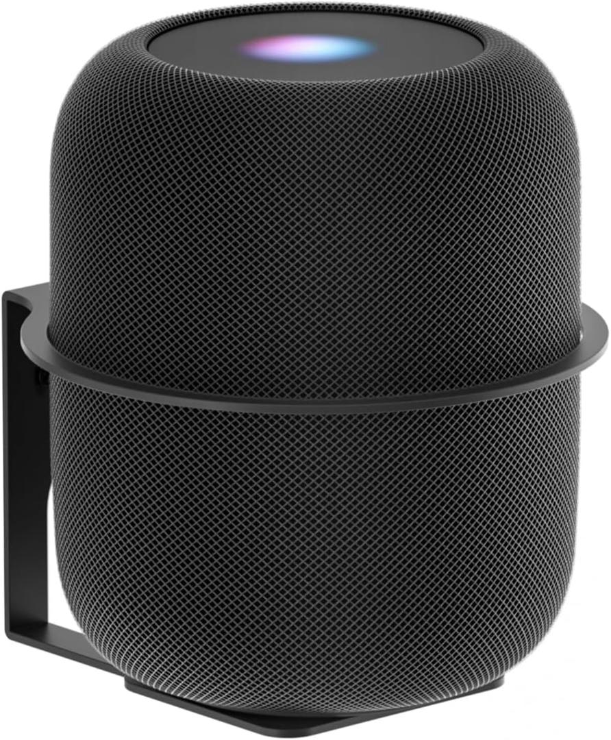 Heavy Duty Speaker Wall Mount Compatible with Homepod 1 and Homepod 2 Metal Speaker Mounts for Homepod Wall Mount Bracket for Homepod 1st & 2nd Generation Easy to Install,Black