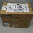 Shiatsu Neck Massager with Heat, Electric Deep Tissue Kneading Massage Pillow with 10-Minute Timer for Full Body Muscle Pain Relief, Cordless Portable Cervical Traction Device (Black)