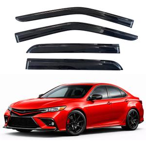 KPY Rain Guards Fit for 2018-2024 Toyota Camry, Out-Channel Window Visors Vent Wind Deflectors 4PC, Car Accessories for 18-24 Camry