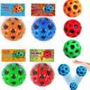 12PCS Space Bouncy Balls for Kids Super High Bounce Moon Ball Jumping Toy Stress Balls Sport Party Favor Spaceballs Toddler Boys Girls Athlete Training Sensory Outdoor Play Birthday Gifts