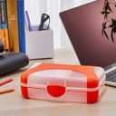 LockerMate by Bostitch Hard Pencil Case, Durable Plastic Pencil Box