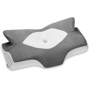 Elviros Cervical Memory Foam Pillowcase (Dark Grey) (Queen Size pollowcase(NOT INCLUED PILLOW))
