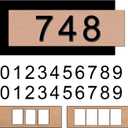 Address Sign for OutsideTwo Sets of Numbers (0-9),House Number PlaqueNumber for Address Plate,Street Number Signs for House/Mailbox/Apartment/Office/ Hotel/Classroom Housewarming Gift for New Home (ROSE GOLD)