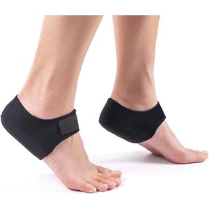 Plantar Fasciitis Heel Cups for Heel Pain Updated Version Protectors Sleeves Pads, Support for Spur, Women and Men (Black, M 5-8 / W 6-9.5)