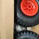 Boat Launching Wheels,Stainless Steel Adjustable Leg Length & Angle Transom Launching Wheels with Pneumatic Tire for Inflatable Boat, Aluminum Boat