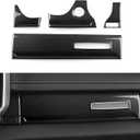 Car Dashboard Panel Trim Decals for 2019-2026 Dodge Ram 1500 2500 3500 Accessories Carbon Fiber Stickers, Black