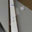 No Tools No Drill Mini Blinds, Cordless Wandless Aluminum L-Shaped Slats Pull Down Venetian Blinds, Custom Room Darkening Horizontal Window Blinds for Home, Living Room, Door, White