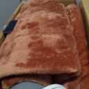 Serta Heated Blanket, Electric Queen Size Blanket, Soft, Warm, Fuzzy Heating Blanket Queen for Office, Couch, 1-12 hr Auto Shut Off Timer, 10 Lv Heat Setting, ETL Certified, Queen 84" x 90" Rust