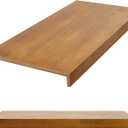 Hoolerry 1 PC Wire Rack Covers 32 x 16 Inch Wood Shelf Covers for Wire Shelving Pantry Shelves Rack Liner Shelf Liners for Bathroom Kitchen Shelving Upgrade, Wood Color