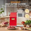 Newhai 850W Meat Cutter Machine, Commercial Meat Cutting Machine 3.5mm Heavy Duty, Stainless Steel Meat Slicer Shredder Restaurant, for Boneless Meat Soft Vegetables